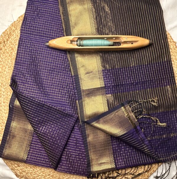 Maheshwari Jari Border Jari Checks