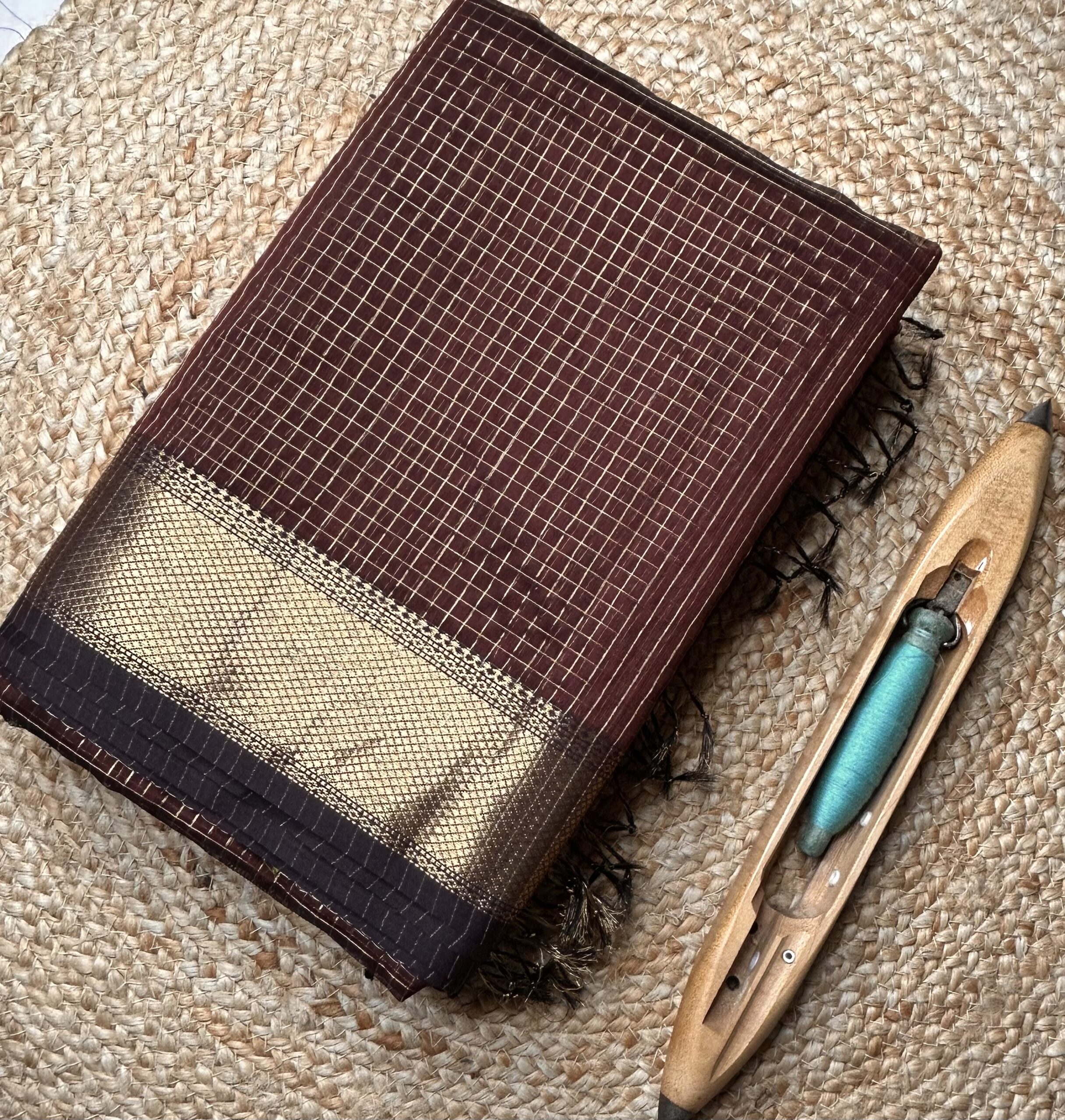 Maheshwari Jari Border Jari Checks