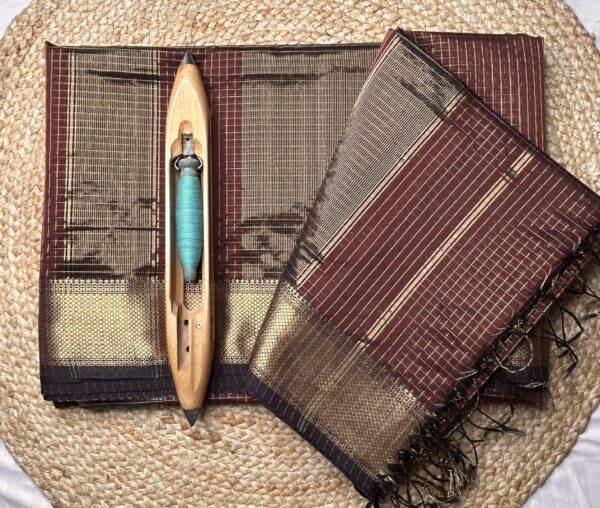 Maheshwari Jari Border Jari Checks