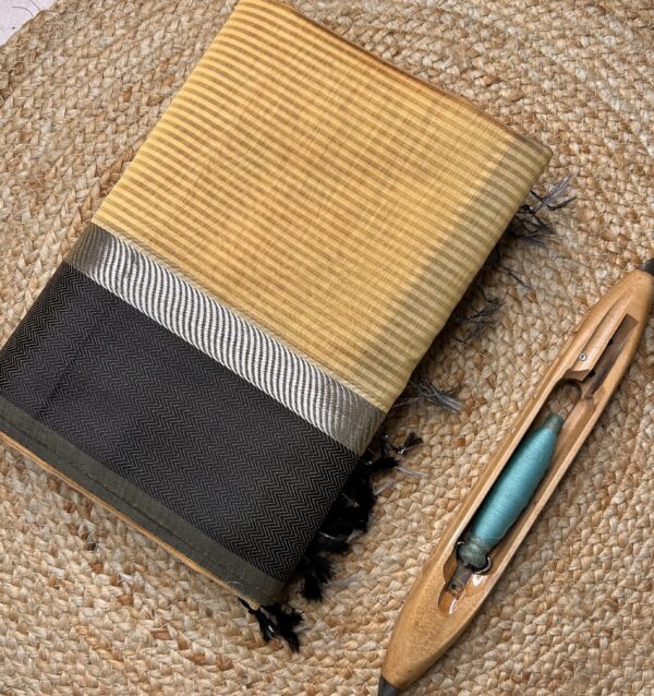 Resham Border Silver Jari Rassa Border Saree