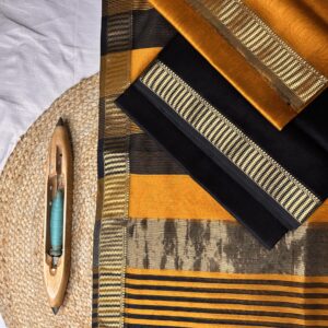 Maheshwari Silk Cotton 3 Piece Suit Set