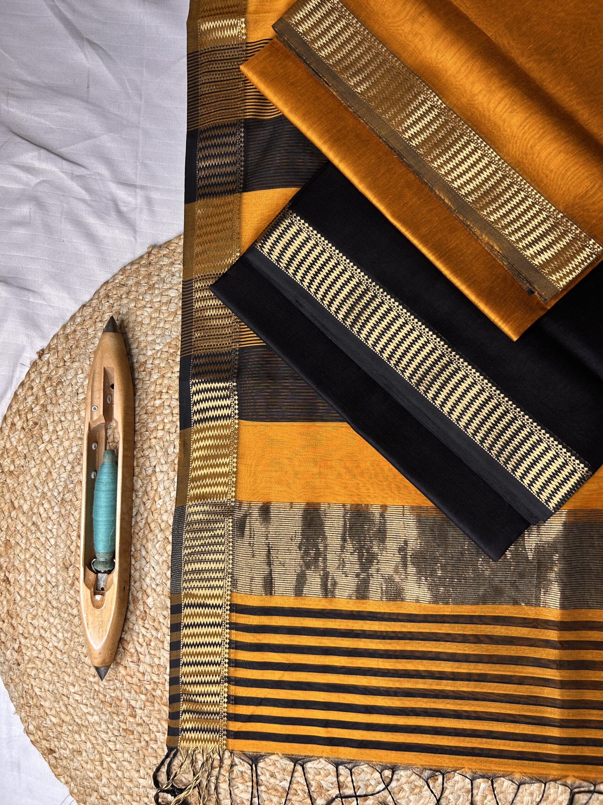 Maheshwari Silk Cotton 3 Piece Suit Set