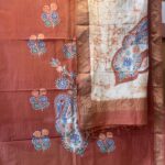 Maheshwari Handloom Indo Asian Print Top Dupatta