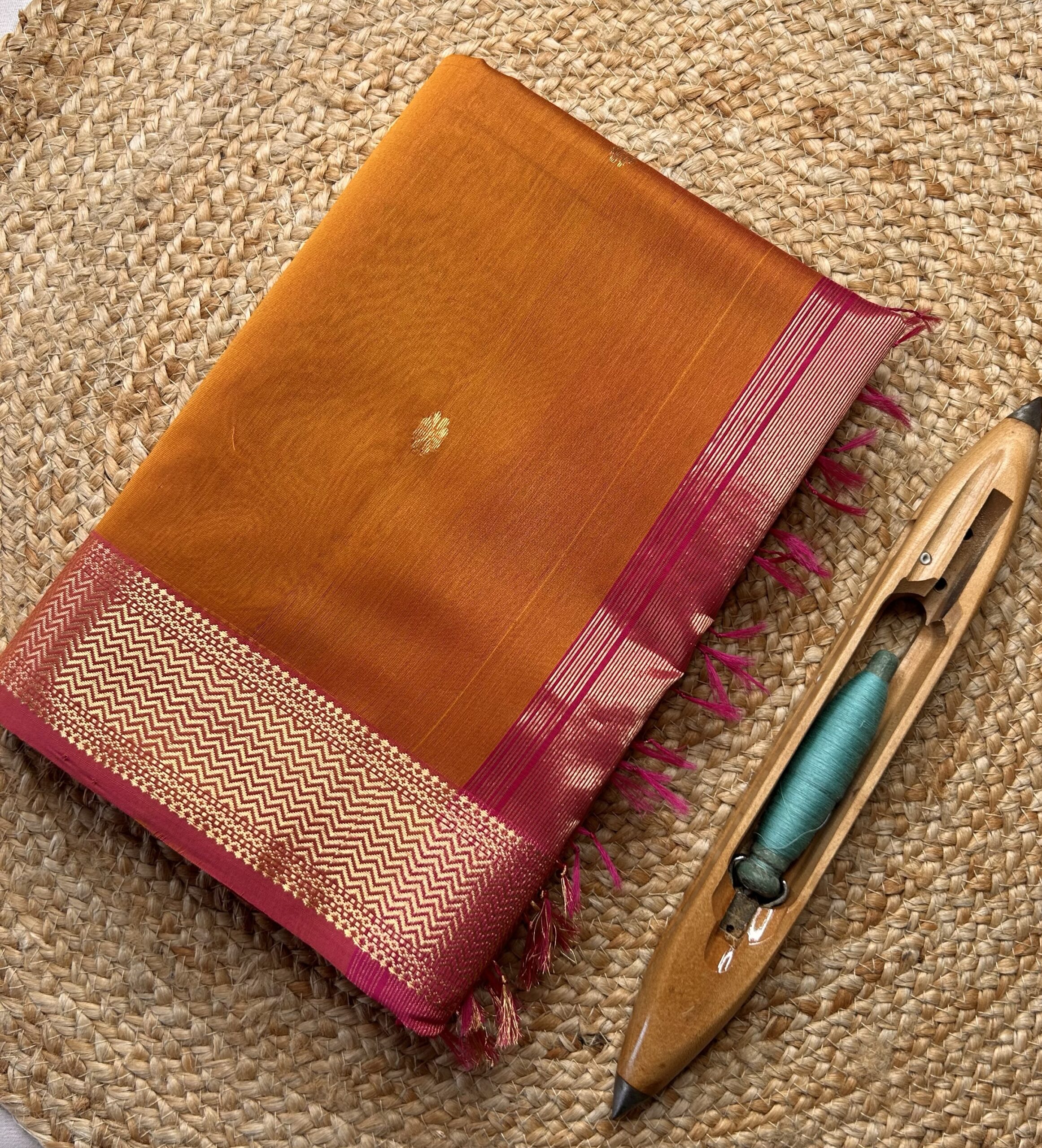 Jari Border Buti Saree