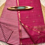 Maheshwari Checks Saree with Buti Palla