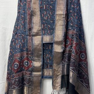 Maheshwari Handloom Ajrakh Print suit