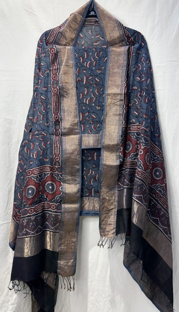 Maheshwari Handloom Ajrakh Print suit