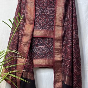 Maheshwari Handloom Ajrakh Suit