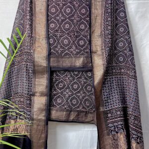 Maheshwari Handloom Ajrakh Print suit