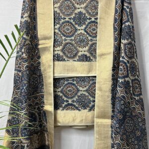 Maheshwari Handloom Ajrakh Print suit
