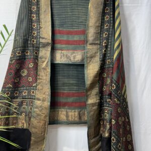 Maheshwari Handloom Ajrakh Suit