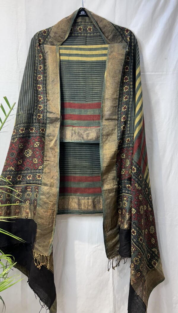 Maheshwari Handloom Ajrakh Suit