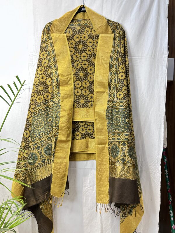 Maheshwari Handloom Ajrakh Print suit