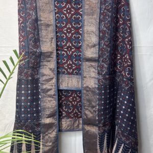 Maheshwari Handloom Ajrakh Suit