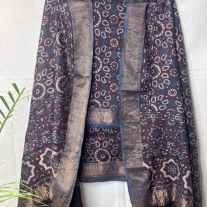 Maheshwari Handloom Ajrakh Suit