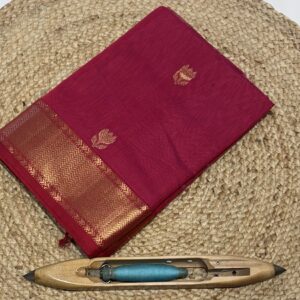 Maheshwari Jari Border Kamal Buta Saree